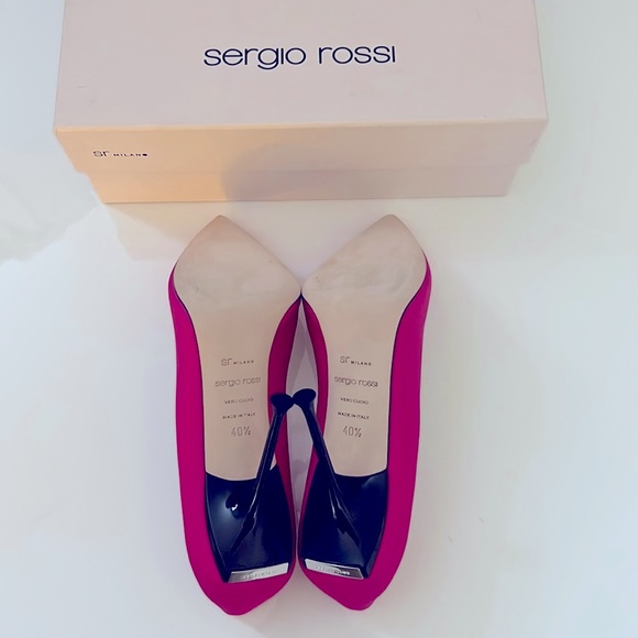 Satin Pink Pumps Sz IT 40.5 - Picture 10 of 16